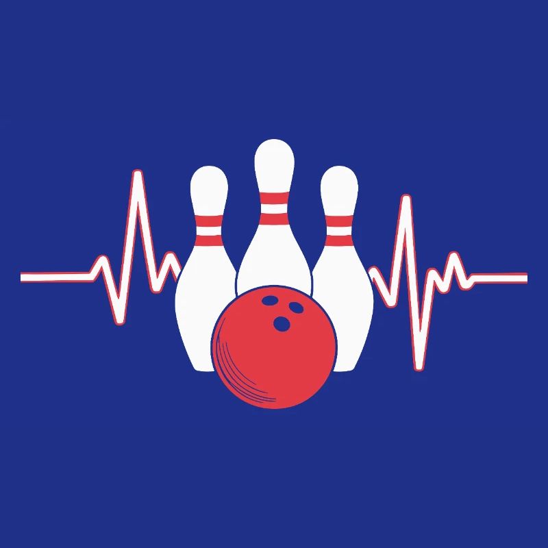 Conception de battement de cœur de bowling