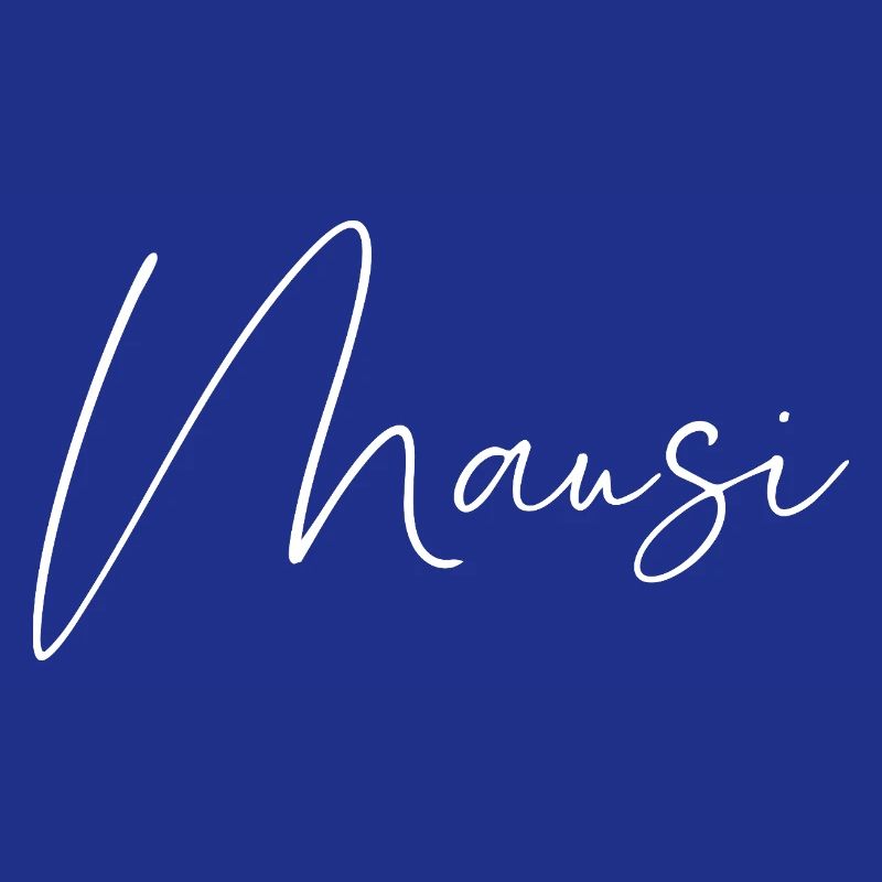 Mausi / Conception d’écriture manuscrite (Blanc)