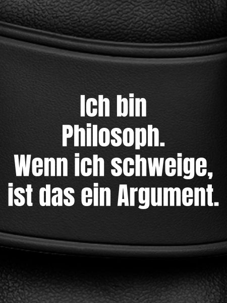 Philosophisches Schweigen als Argument