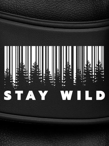 Stay Wild Forest Barcode 