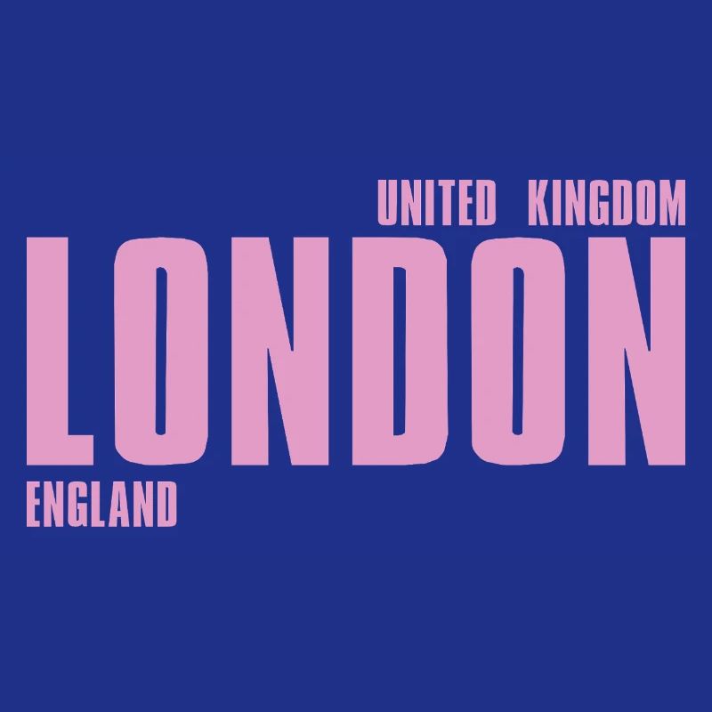 London Pink Bold Typography