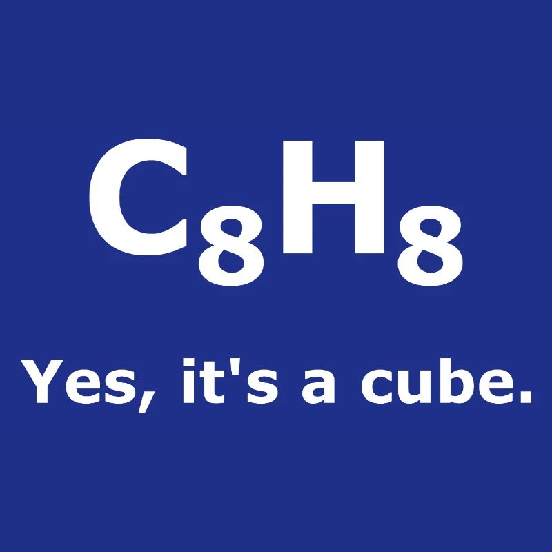 C8H8 Cuban Molecule Chemistry – Yes It's a Cube