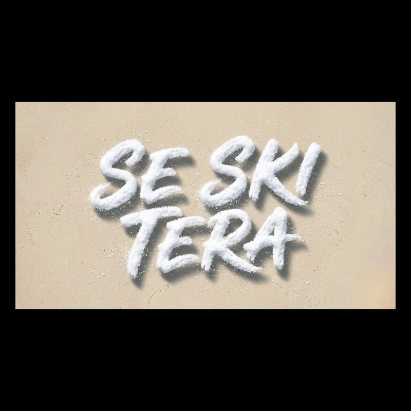Lettres de sable sur la plage