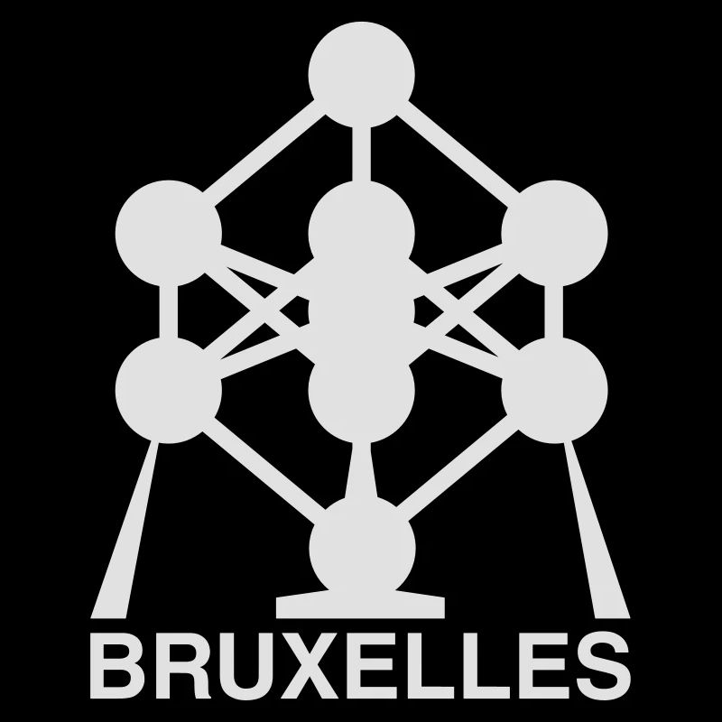 Atomium Brussels – Minimalist Landmark Icon