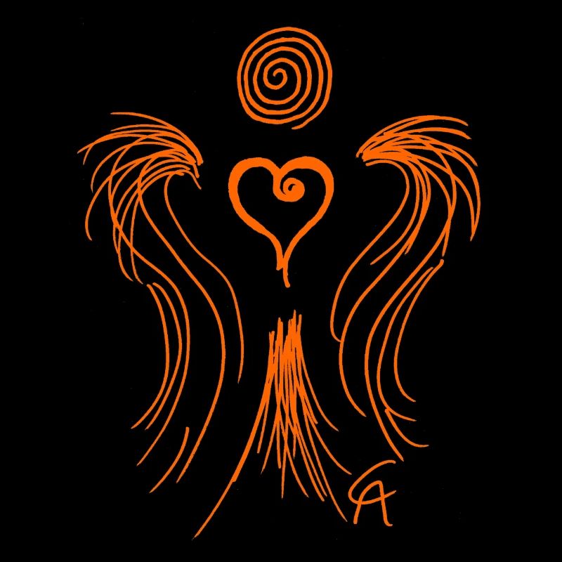 Herzengel orange