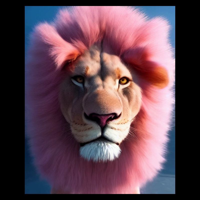 Comic Cartoon Zeichnung einer queeren Löwin