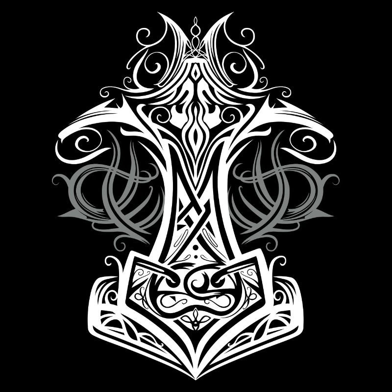 Marteau de Thor Mjolnir Viking symbole