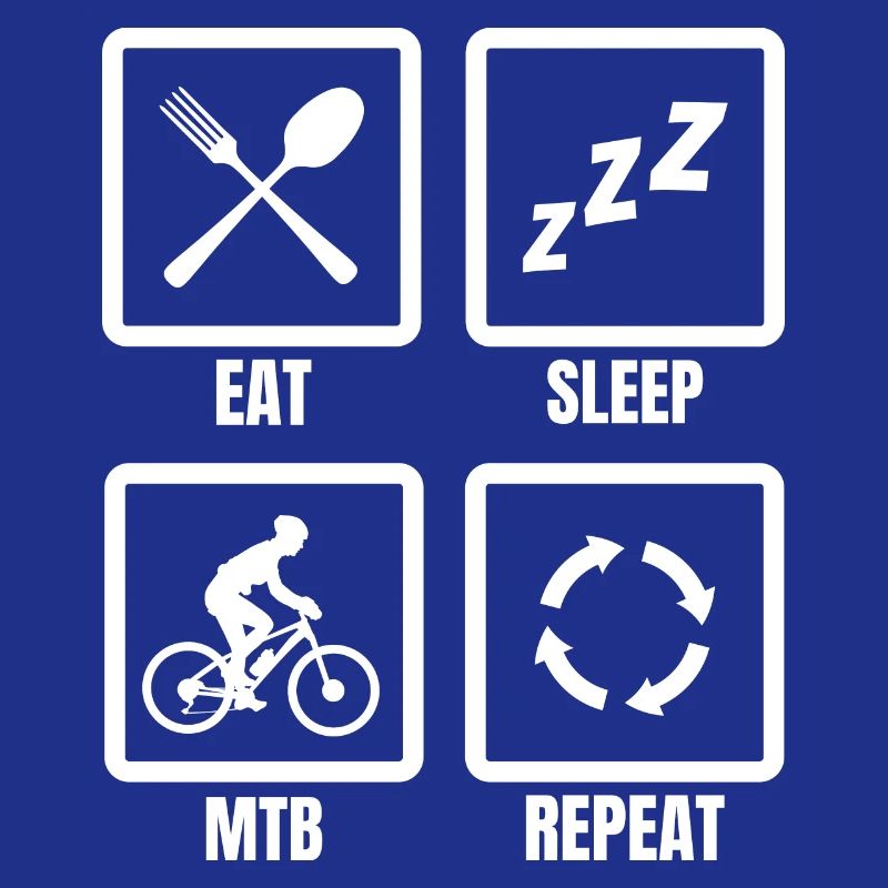Mountainbiker Zeitplan