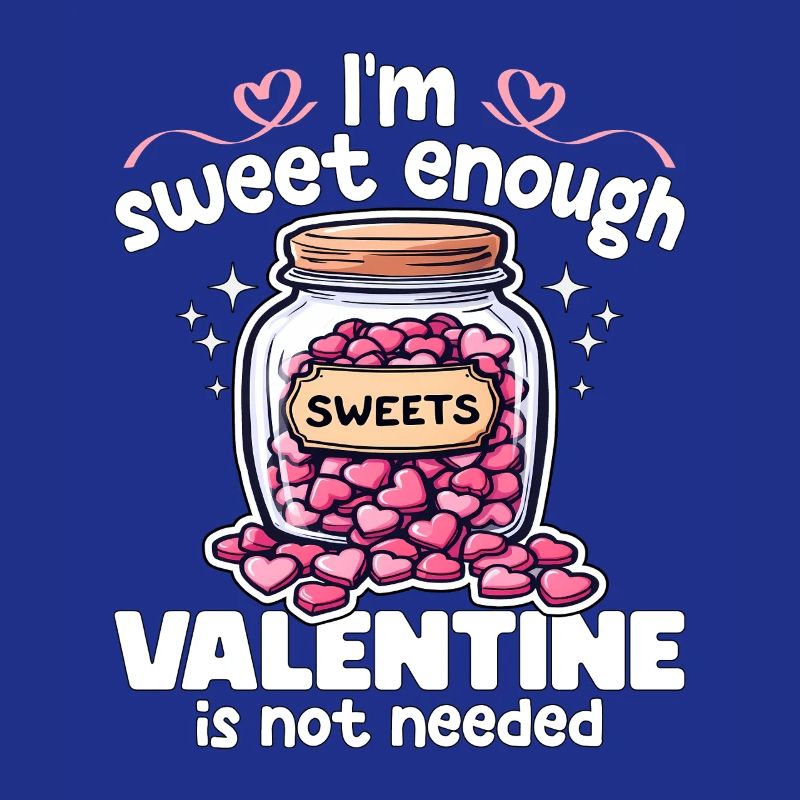 ICH BIN SÜSS GENUG, VALENTINSTAG WIRD NICHT GEBRAUCHT - GESCHENK