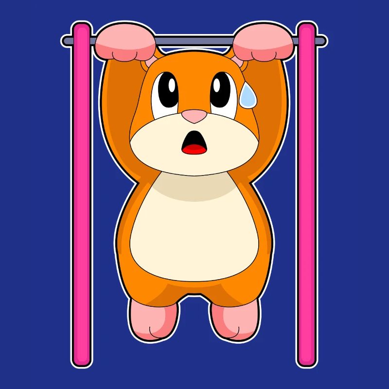 Hamster Bodybuilder Pull-ups Bodybuilding