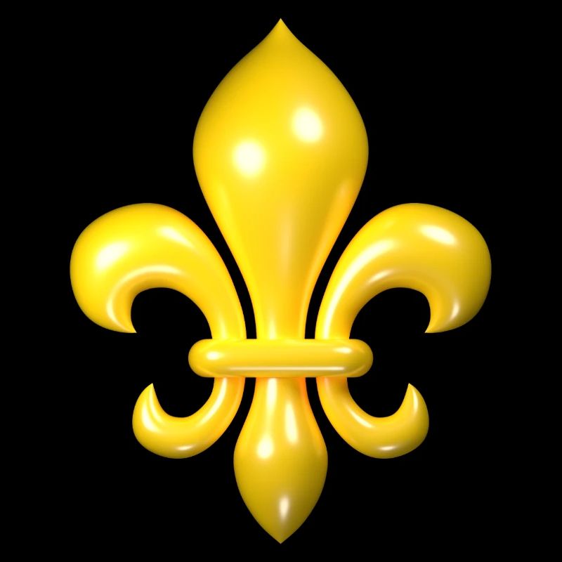 Yellow Fleur de Lys