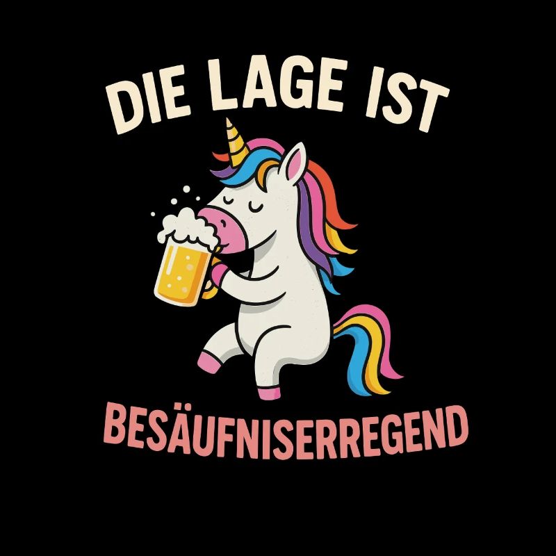 Einhorn mit Bier