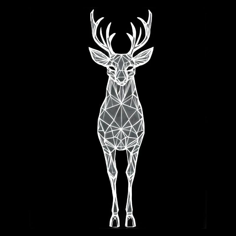 Silhouette d’animal géométrique