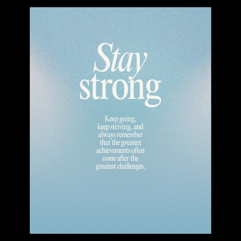 STAY STRONG - Stay strong