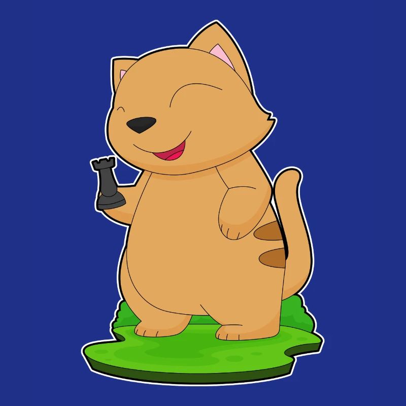 Cat Chess Piece Tower Chess
