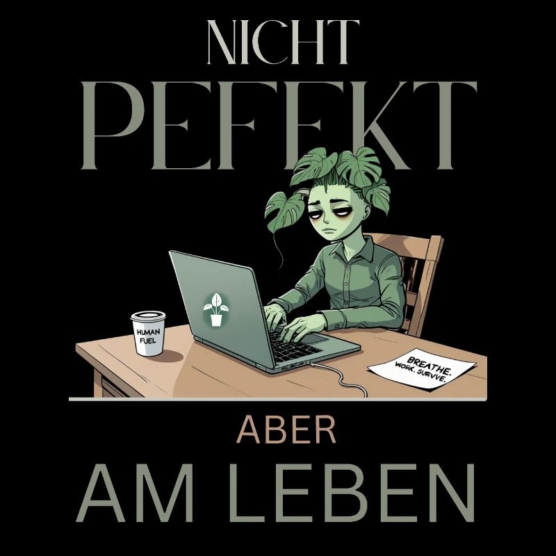 Perfekt am Leben – grün, müde, echt