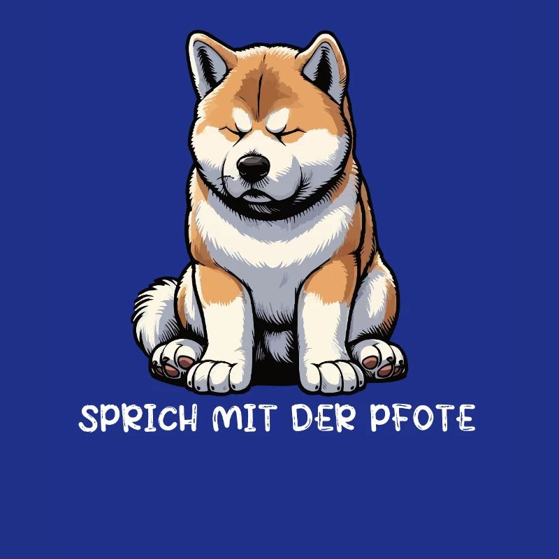 Sprich mit der Pfote Akita Akitabesitzer Akitas