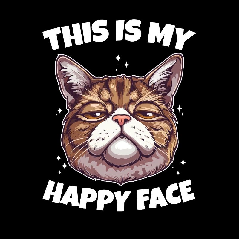C’est mon chat au visage heureux