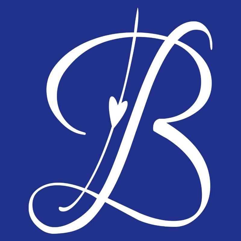Buchstabe B Initiale Alphabet Monogramm Taschenstil