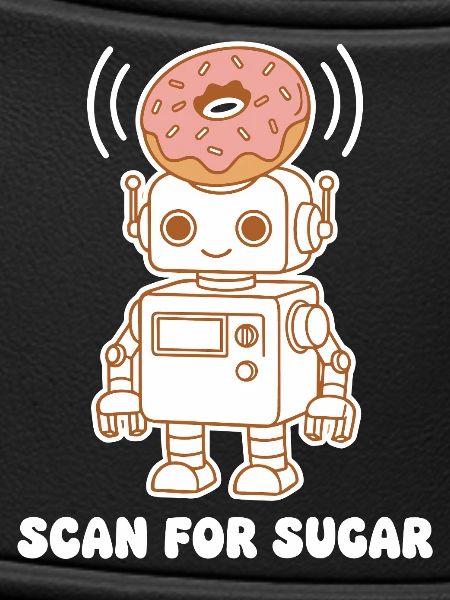 Donut-Roboter: Scan for Sugar