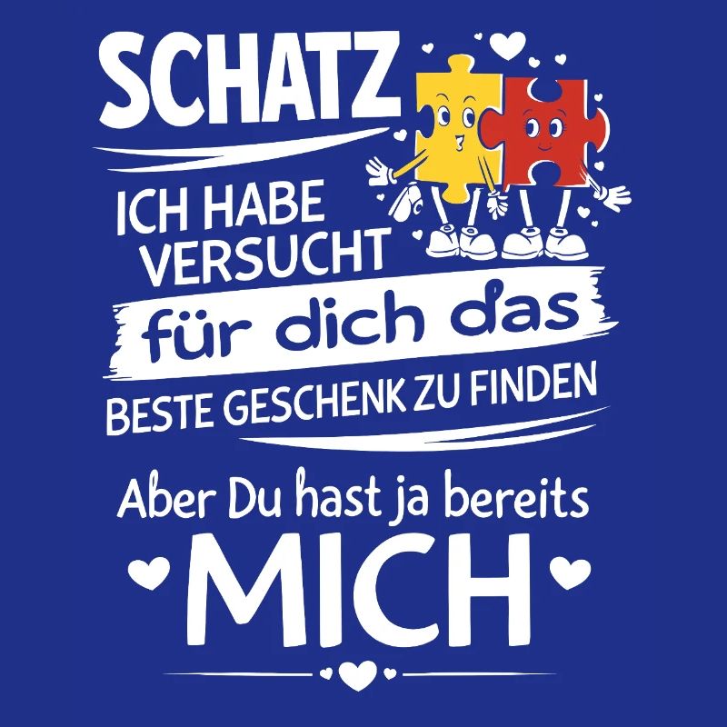 Schatz Geschenk Spruch Puzzleherz