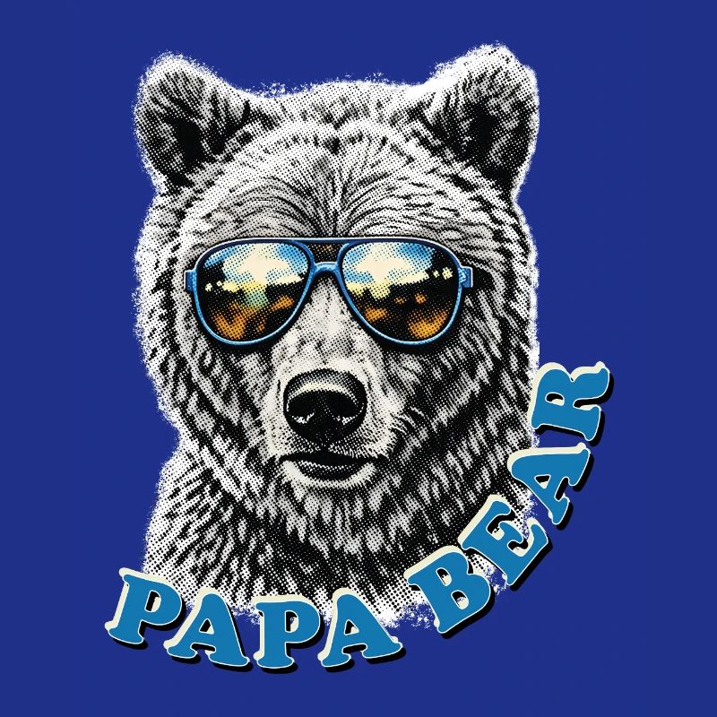 Papa Bear – Retro Vatertag Geschenkidee