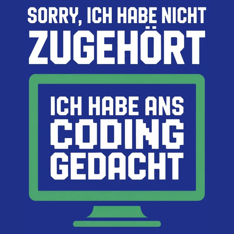 Coding Gedanke am Bildschirm