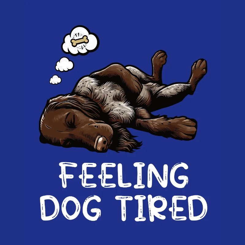 Feeling Dog Tired German Wirehaired Wirehaired Dog