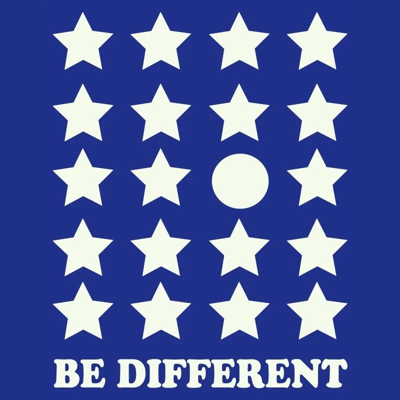 Be Different Star Grid Circle