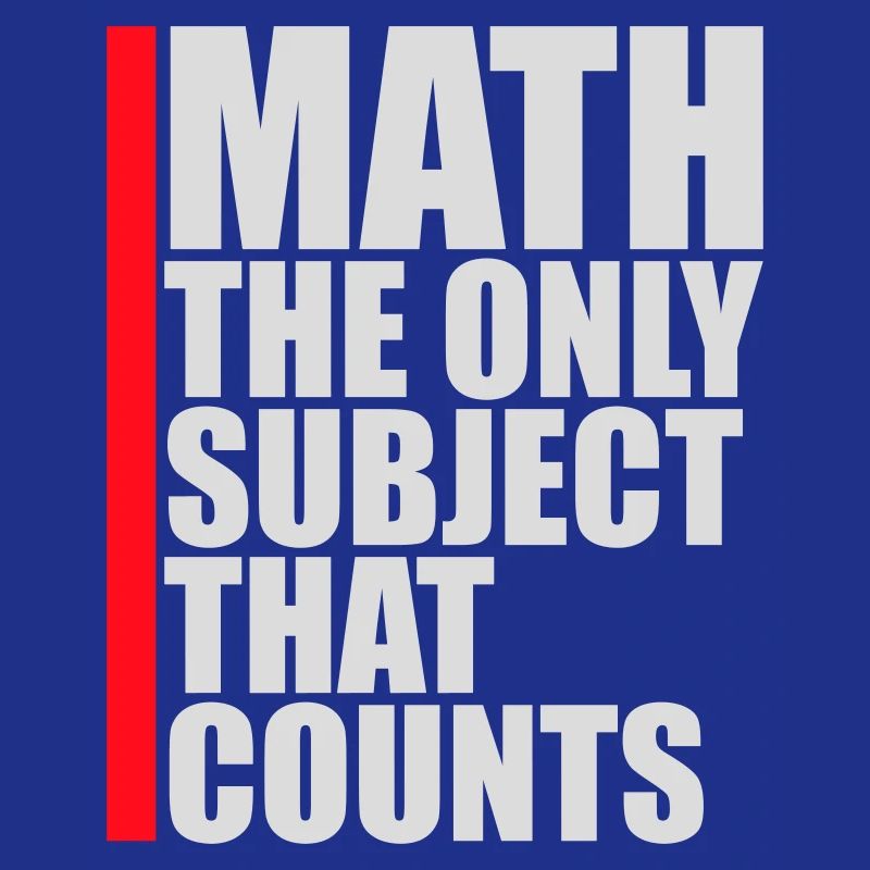 Math The Only Subject That Counts Nerd Mathe Logo