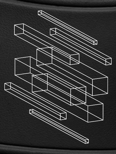 Geometric Wireframe Cube Pattern