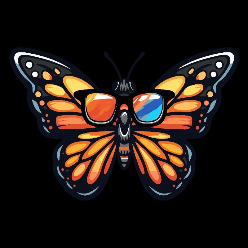 Papillon Bande dessinée cool