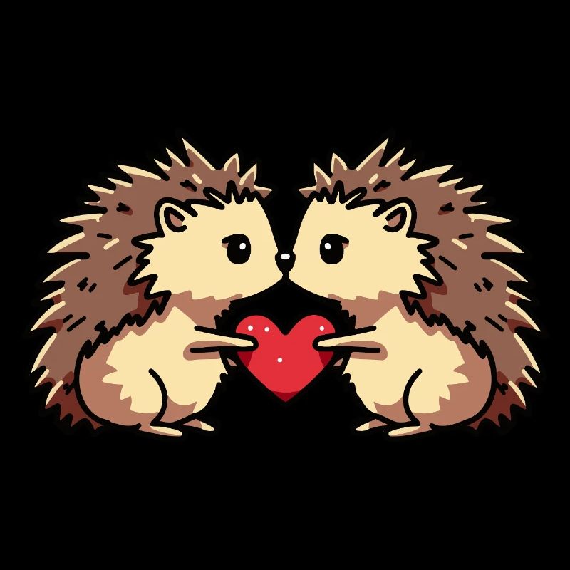Igel Paar Herz