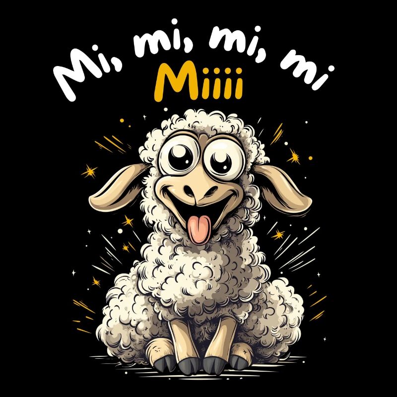 Mi Mi Mi Mi Miii - Funny Sheep Design