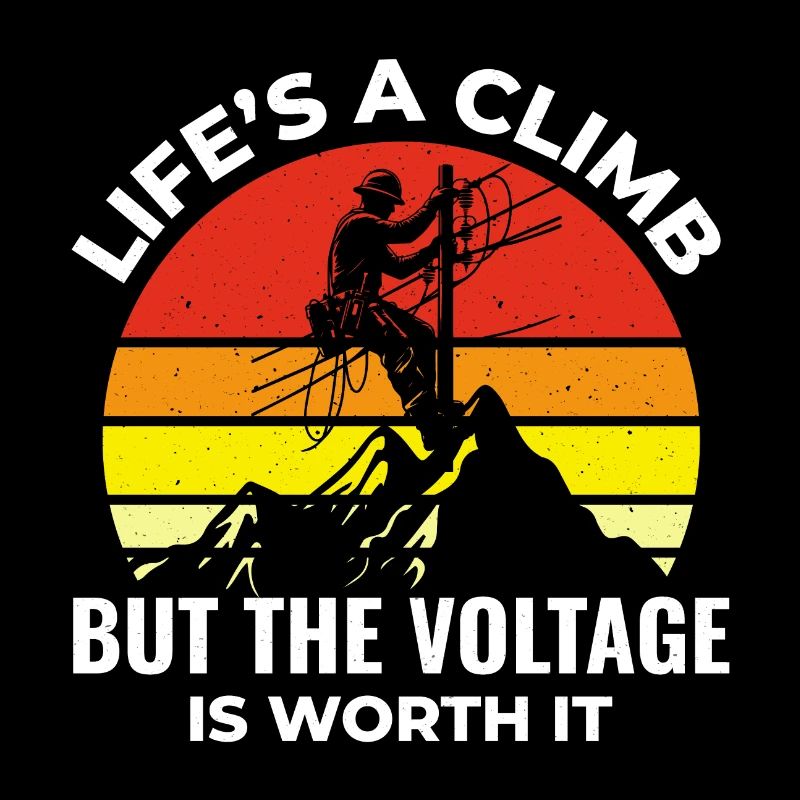 Lineman Voltage Climb Power Work Inspirant
