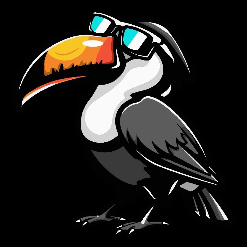 Tukan Vogel Cool Comic