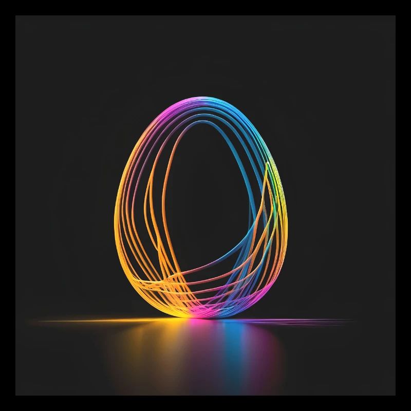 Oeuf de Pâques/Oeuf Peinture Fluorescente