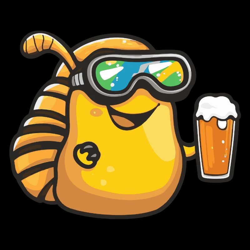 Snail Après Ski Beer Comic