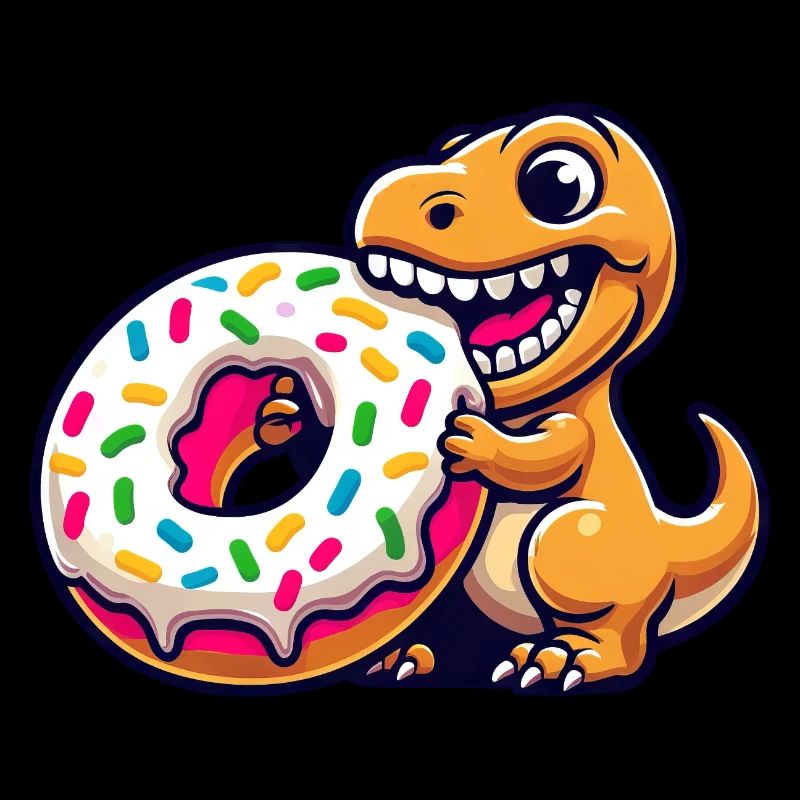 T-Rex Donut Sweet Candy Bakery Dinosaur