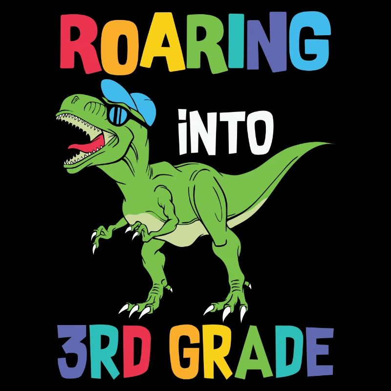 Roaring into the 3rd class Dino Shirt for 3rd class