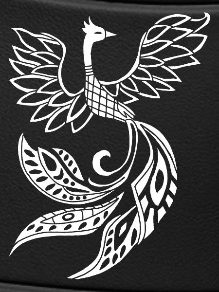 White phoenix bird