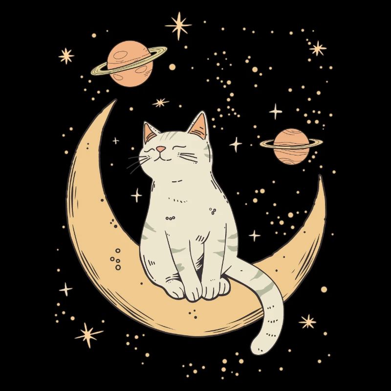 Chat de la lune