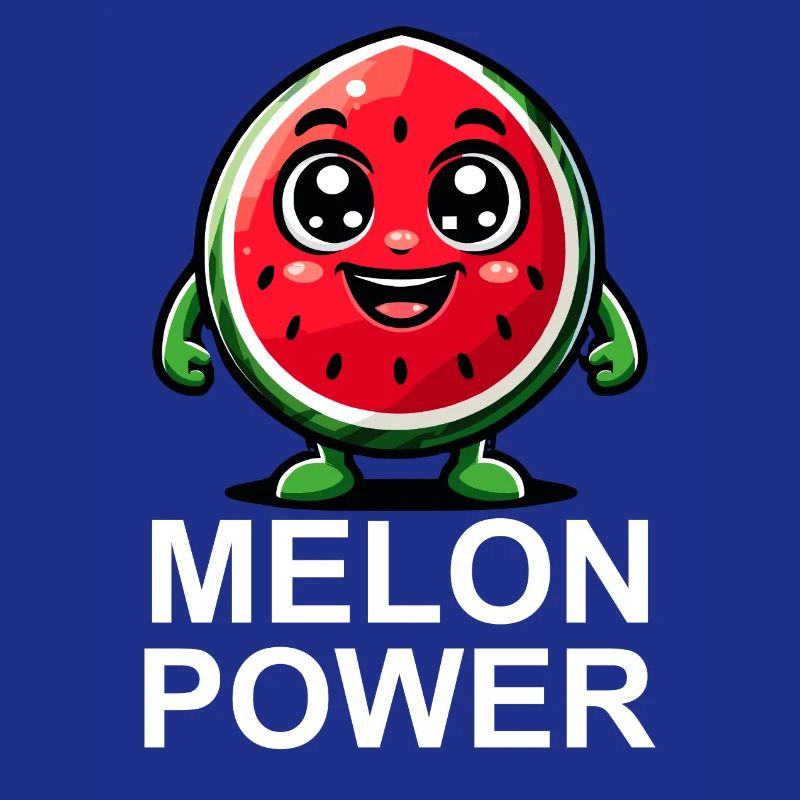 Illustration de pastèque heureuse