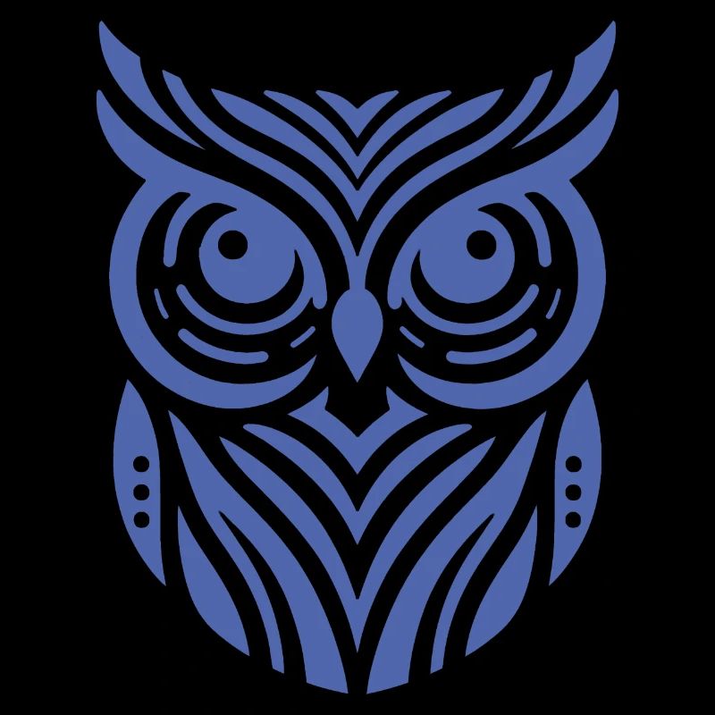 Minimalistische Eule Silhouette Design