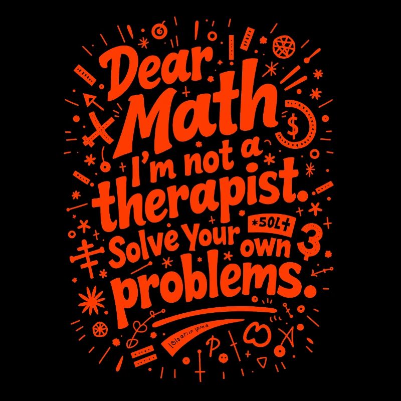 Cher Math, je ne suis pas thérapeute
