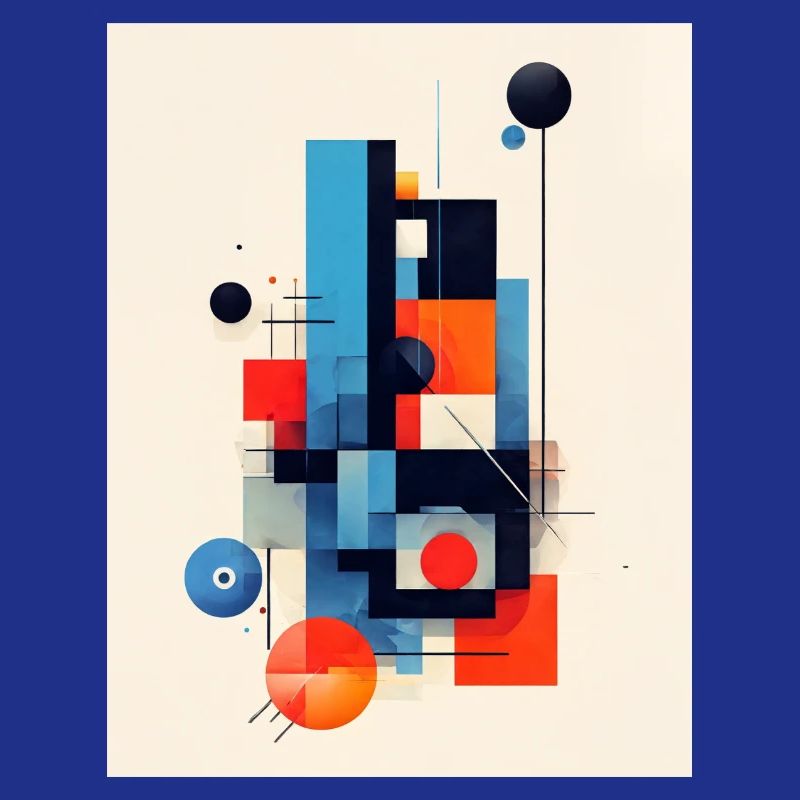 Abstract geometric composition