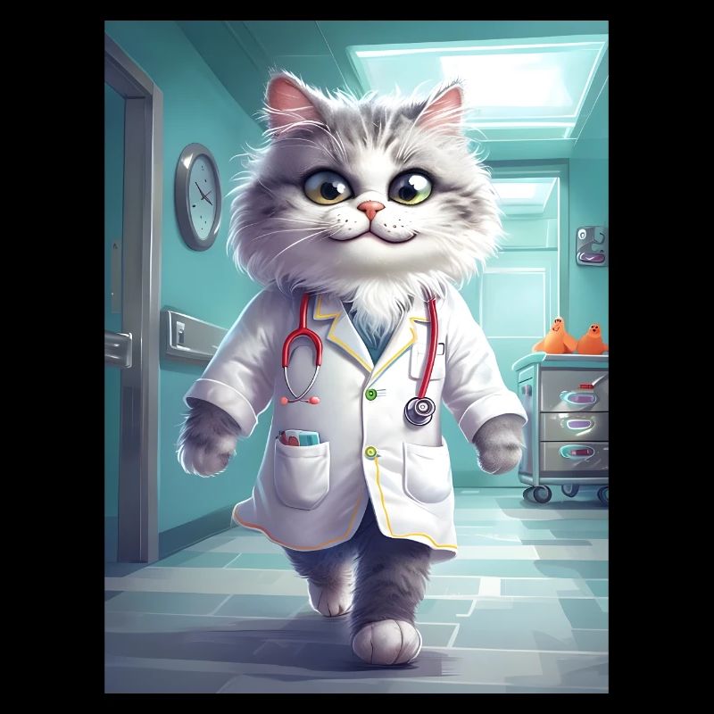 Arzt Katze Beruf Geschenk