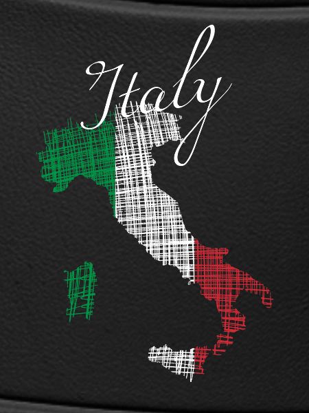 Italienische Silhouette mit Script