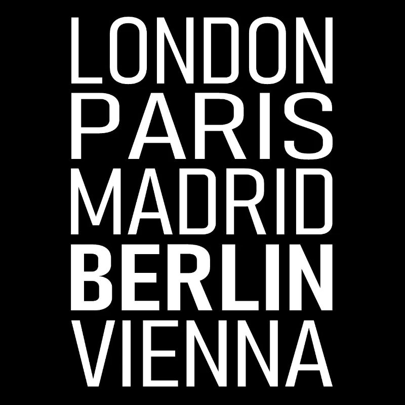 Berlin Londres Paris Madrid Vienne