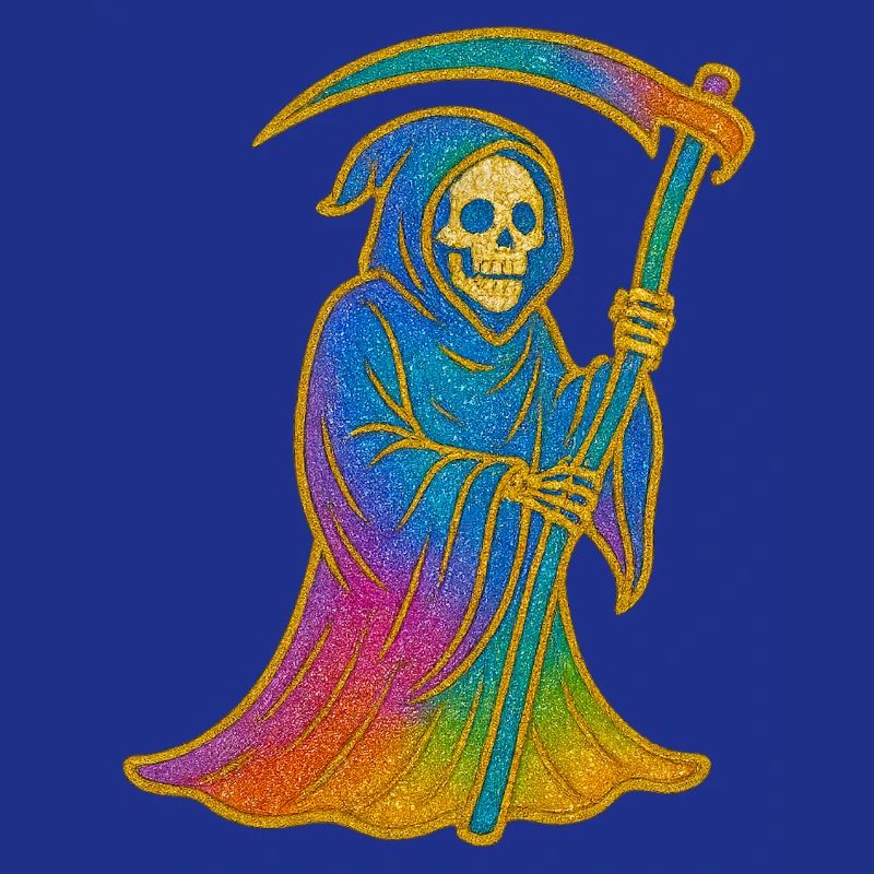 Regenbogen Sensenmann